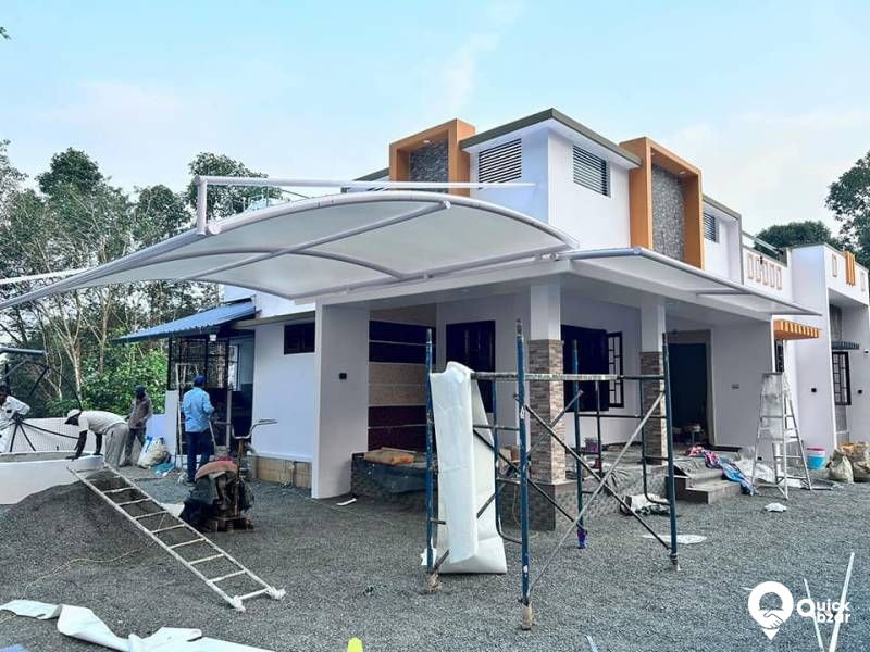 Tensile car porch