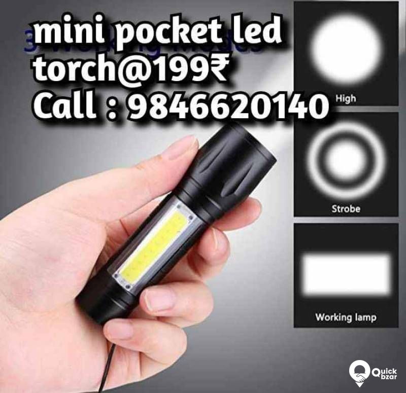 Led Mini Pocket Torch ₹199  · In stock Listed in Kodungallur, KL Detai