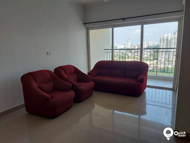 3 BHK Semi Furnished Flat  For Sale