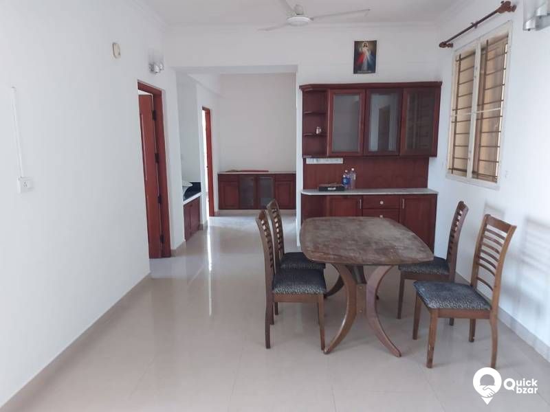 3 BHK Semi Furnished Flat  For Sale