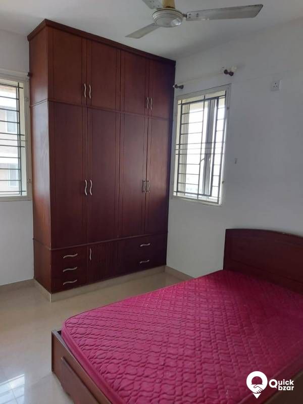 3 BHK Semi Furnished Flat  For Sale