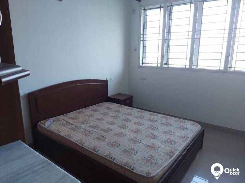 3 BHK Semi Furnished Flat  For Sale