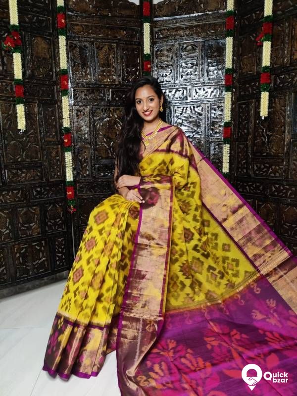 Handwoven light weight  Pochampally sico sarees
