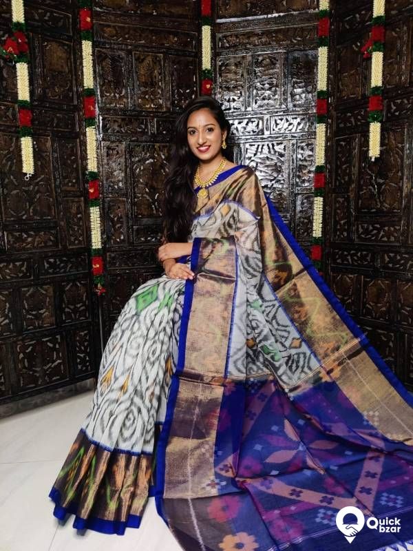 Handwoven light weight  Pochampally sico sarees