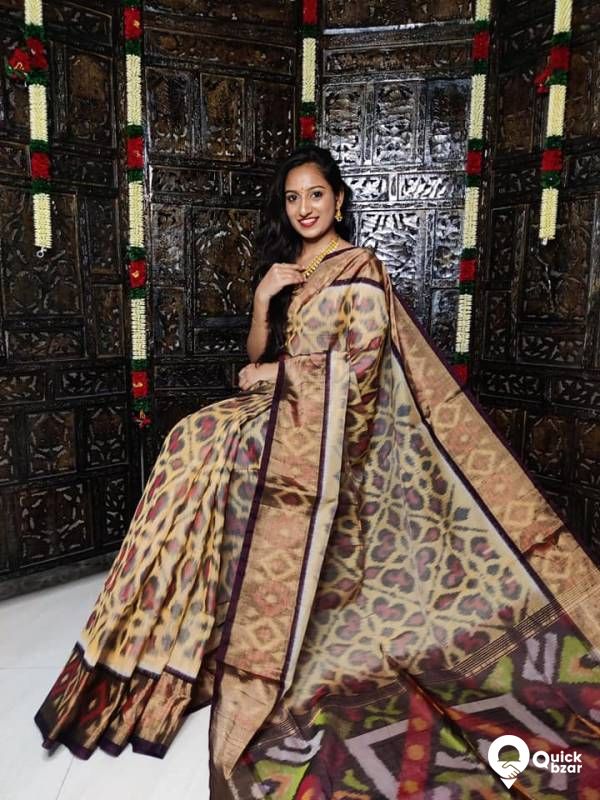 Handwoven light weight  Pochampally sico sarees