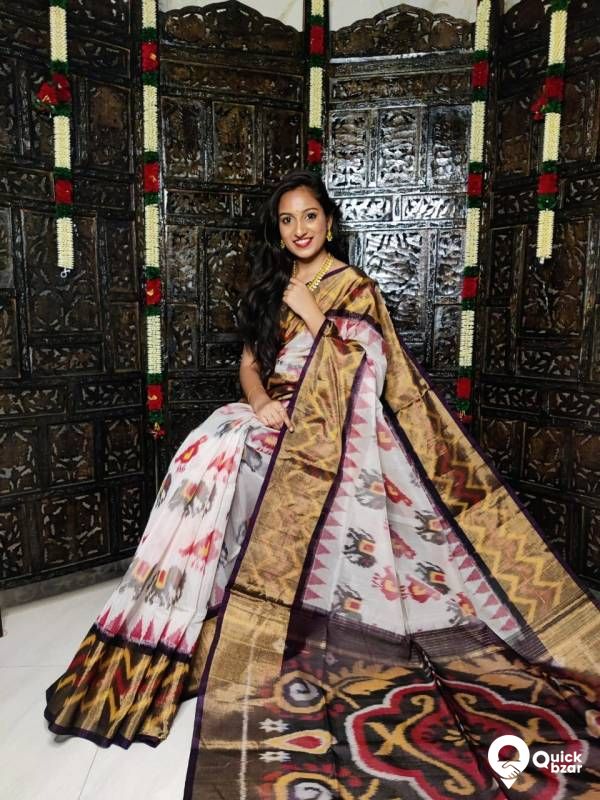 Handwoven light weight  Pochampally sico sarees