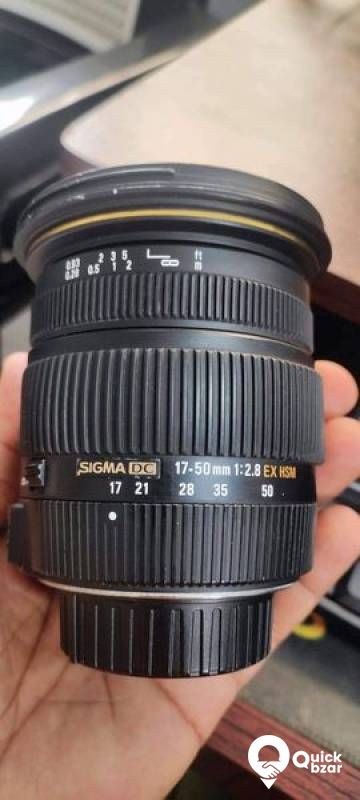 Sigma 17 50mm lense for Nikon camera