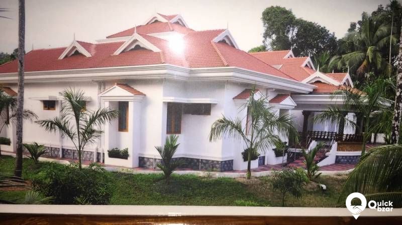 EKM dist location Ramanangalam big house water front property.