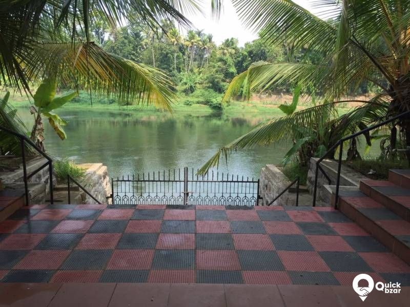 EKM dist location Ramanangalam big house water front property.