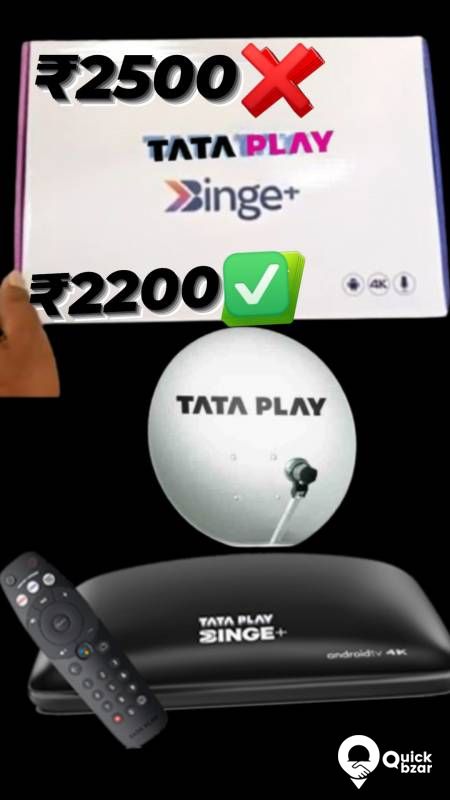 TATAPLAY HD BOX FULL CONNECTION  & ANDROID BOX WITH  OTT