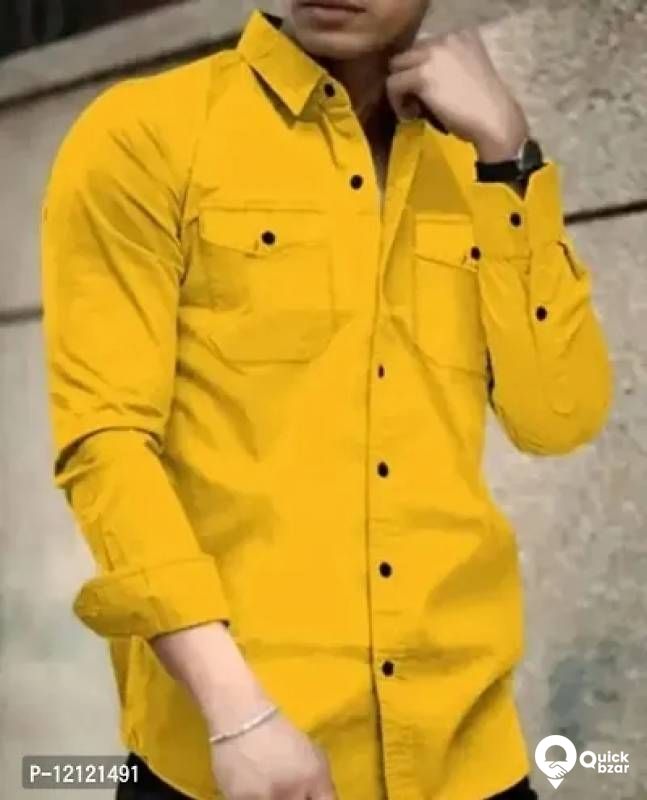 Trendy Cotton Long Sleeves Casual Shirt
