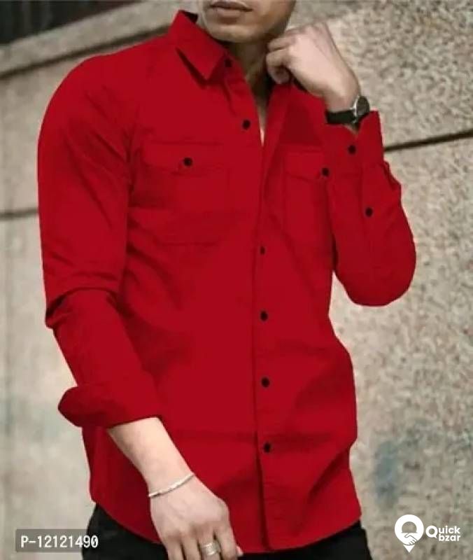 Trendy Cotton Long Sleeves Casual Shirt
