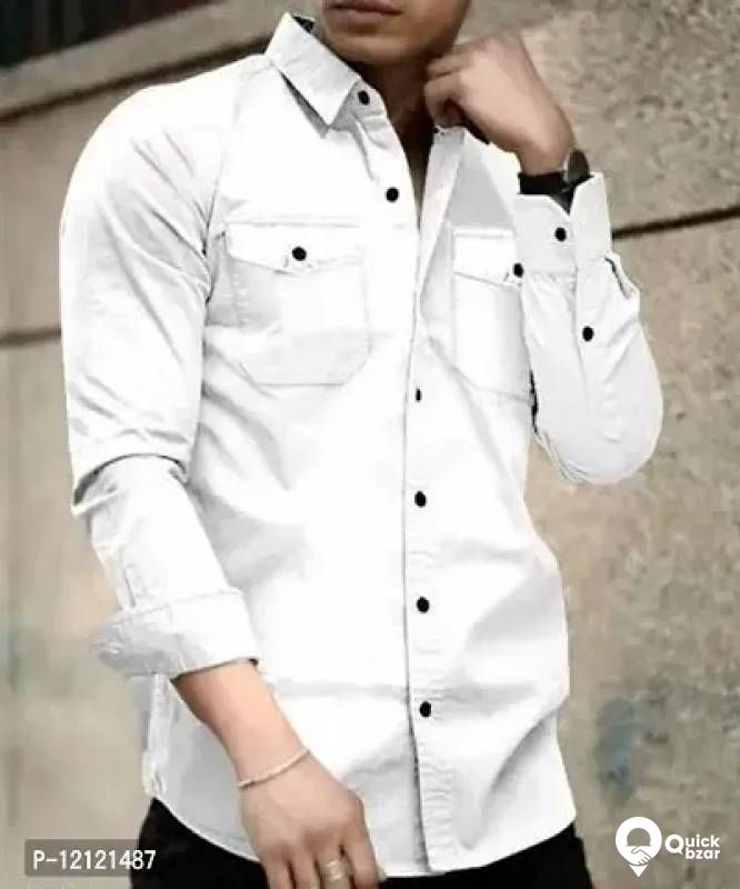 Trendy Cotton Long Sleeves Casual Shirt