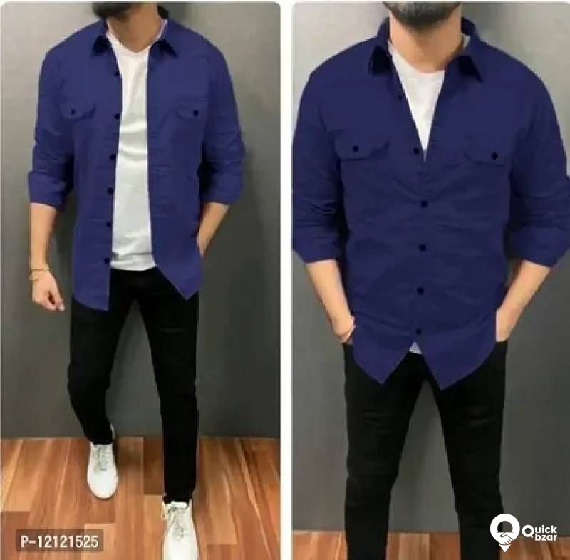 Trendy Cotton Long Sleeves Casual Shirt