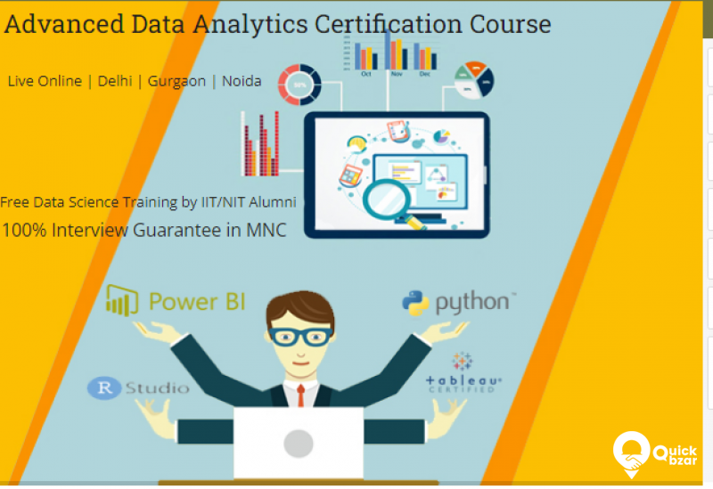 Job Oriented Data Analytics Training Course in Delhi, Palam, 100% Job
