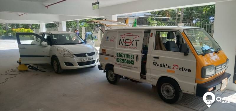 car steam wash detailing