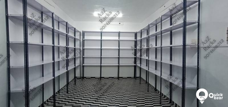 SUPER MARKET RACKS,SLOTTED ANGLE RACKS,DISPLAY RACKS
