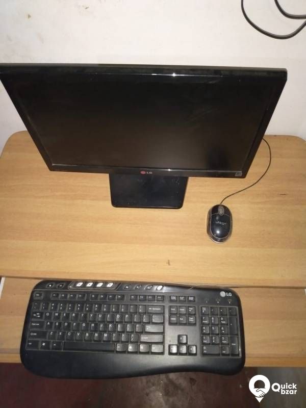 Used computer with table