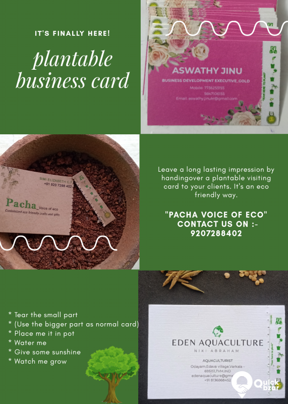 plantable business card