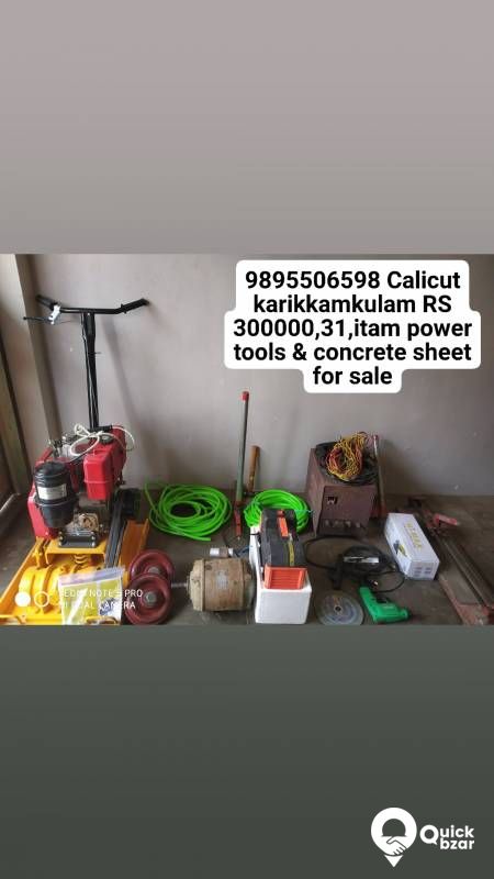 31 item power tools concrete sheet for sale Calicut karikkamkulam