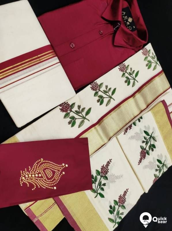 couple compo Kerala dress