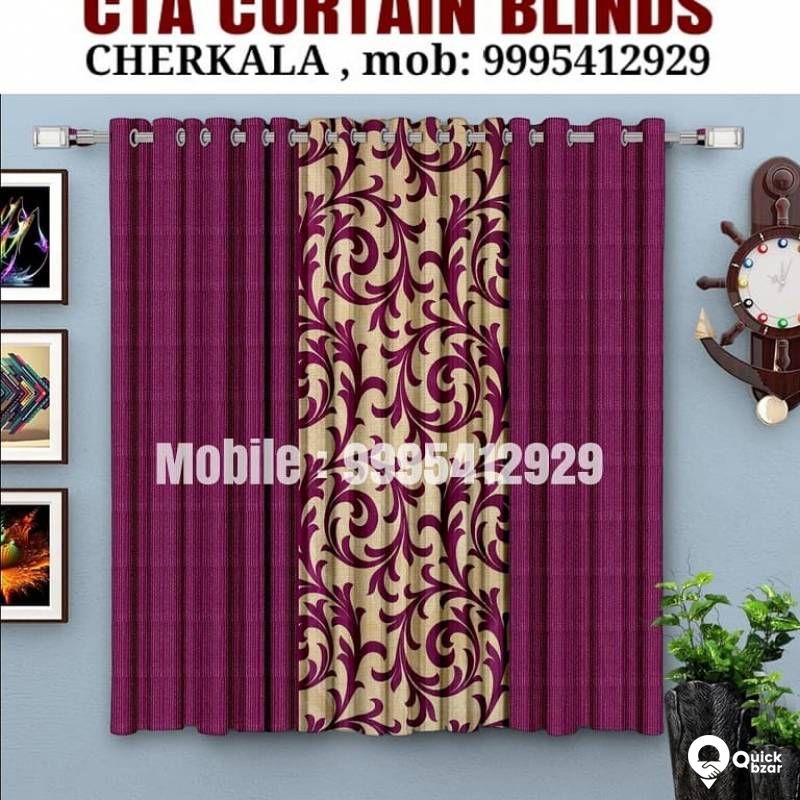 window curtain and binds