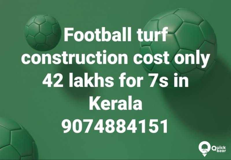 football turf construction cost only 42 lakhs for 7s