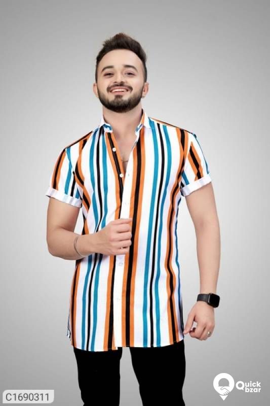 Polycotton Printed Half Sleeves Regular Fit Shirts