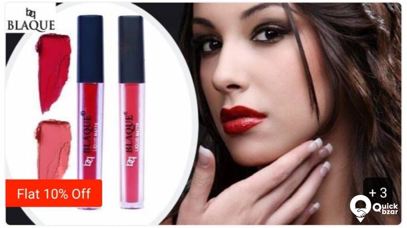 bq BLAQUE Matte Liquid Lipstick Combo of 2 Lip Color