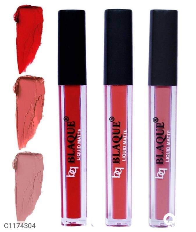 bq BLAQUE Matte Liquid Lipstick Combo of 2 Lip Color