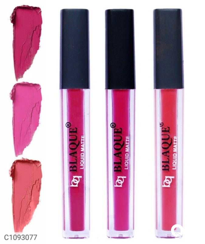 bq BLAQUE Matte Liquid Lipstick Combo of 2 Lip Color