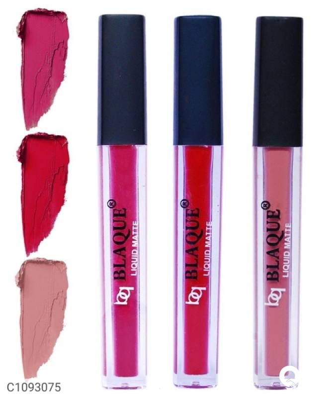 bq BLAQUE Matte Liquid Lipstick Combo of 2 Lip Color