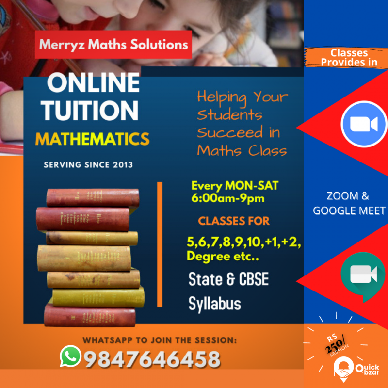 ONLINE TUITION MATHS